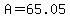 A=65.05