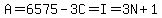 A=6575-3C=I=3N%2B1