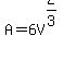 A=6V%5E%282%2F3%29