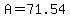 A=71.54
