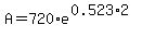 A=720%2Ae%5E%280.523%2A2%29