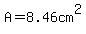 A=8.46cm%5E2