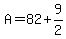 A=82%2B9%2F2