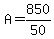 A=850%2F50