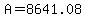 A=8641.08