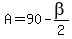 A=90-beta%2F2