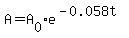 A=A%5B0%5De%5E%28-0.058t%29