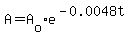 A=A%5Bo%5De%5E%28-0.0048t%29