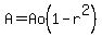 A=Ao%281-r%5E2%29