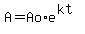 A=Ao%2Ae%5E%28kt%29