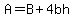 A=B%2B4bh