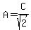 A=C%2Fsqrt%282%29