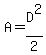 A=D%5E2%2F2