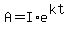 A=I%2Ae%5E%28kt%29