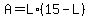 A=L%2A%2815-L%29