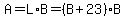 A=L%2AB=%28B%2B23%29B