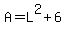 A=L%5E2%2B6