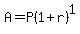A=P%281%2Br%29%5E1
