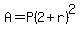 A=P%282%2Br%29%5E2
