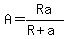 A=Ra%2F%28R%2Ba%29