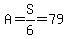 A=S%2F6=79