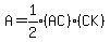 A=expr%281%2F2%29%28AC%29%28CK%29