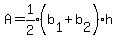 A=expr%281%2F2%29%28b%5B1%5D%2Bb%5B2%5D%29h