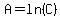 A=ln%28C%29