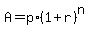 A=p%2A%281%2Br%29%5En