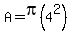 A=pi%284%5E2%29