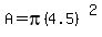 A=pi%284.5%29%5E2