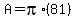 A=pi%2A%2881%29
