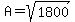 A=sqrt%281800%29