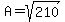 A=sqrt%28210%29