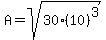A=sqrt%2830%2810%29%5E3%29
