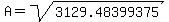 A=sqrt%283129.48399375%29