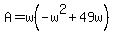 A=w%28-w%5E2%2B49w%29