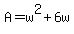 A=w%5E2%2B6w