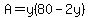 A=y%2880-2y%29
