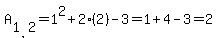 A%5B1%2C2%5D=1%5E2%2B2%282%29-3=1%2B4-3=2