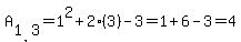 A%5B1%2C3%5D=1%5E2%2B2%283%29-3=1%2B6-3=4
