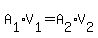 A%5B1%5D%2AV%5B1%5D=A%5B2%5D%2AV%5B2%5D