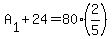A%5B1%5D%2B24=80%282%2F5%29