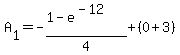A%5B1%5D=-%281-e%5E%28-12%29%29%2F4%2B%280%2B3%29
