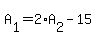 A%5B1%5D=2%2AA%5B2%5D-15