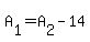 A%5B1%5D=A%5B2%5D-14