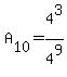 A%5B10%5D=4%5E3%2F4%5E9