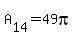 A%5B14%5D+=+49pi