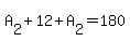 A%5B2%5D%2B12%2BA%5B2%5D=180