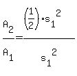 A%5B2%5D%2FA%5B1%5D=%28%281%2F2%29s%5B1%5D%5E2%29%2Fs%5B1%5D%5E2